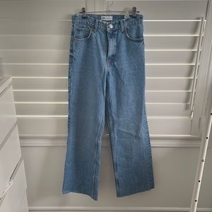 Zara high waisted straight leg jeans
